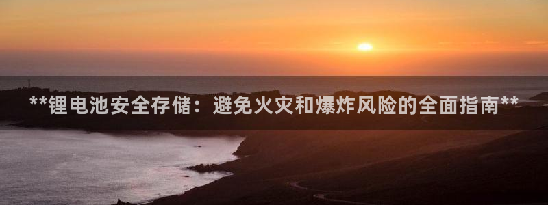 尊龙凯时网站不让提款：**锂电池安全存储：避免火灾和爆炸风险的全面指南**