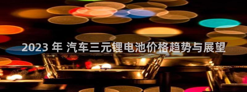 尊龙网页：2023 年 汽车三元锂电池价格趋势与展望